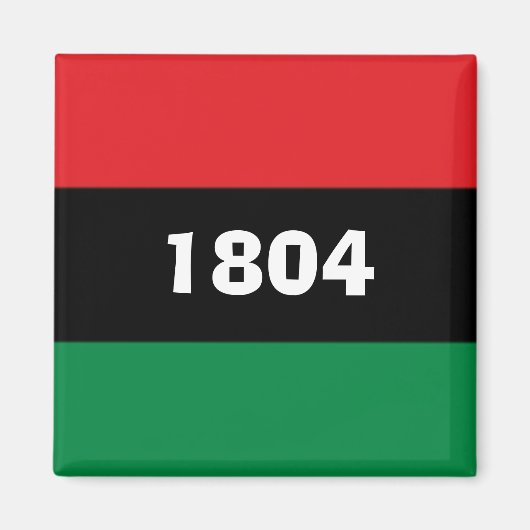 1804 Afrikaanse kleuren uit Haïti Pan Magneet (Voorkant)