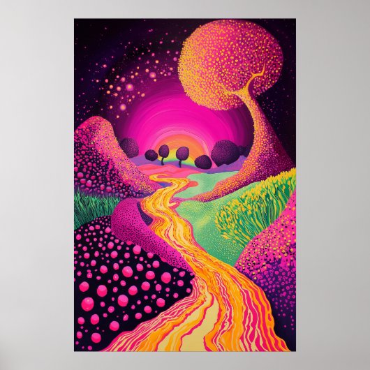 1804 Cosmic Surrealist Dreamscape Poster (Voorkant)