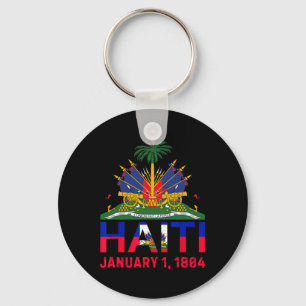 1804 Haïti Eiland Cute Haïti Onafhankelijkheidsdat Sleutelhanger