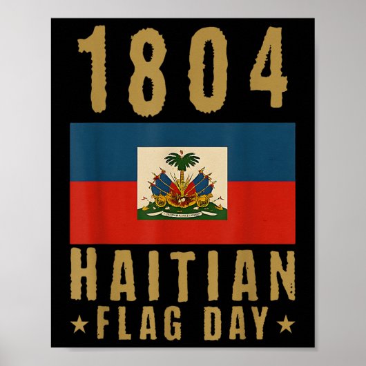 1804 Haïtiaanse Vlag Dag Haïti Pride Haïtiaanse vr Poster (Voorkant)