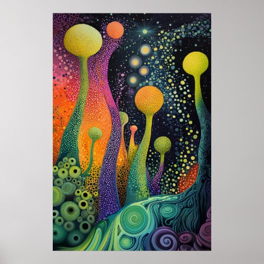 1805 Cosmic Surrealist Dreamscape Poster (Voorkant)