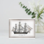 1805 Overwinningsschip Briefkaart (Staand voorkant)