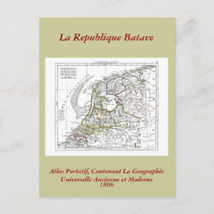 1806 Map - La Republique Batave Briefkaart