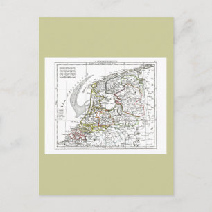 1806 Map - La Republique Batave Briefkaart