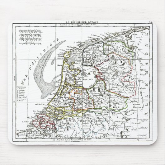 1806 Map - La Republique Batave Muismat (Voorkant)