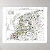 1806 Map - La Republique Batave Poster (Voorkant)