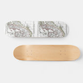 1806 Map - La Suede at le Danemarck Skateboard (Horizontaal)
