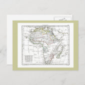 1806 Map - L'Afrique Briefkaart (Voorkant / Achterkant)