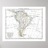 1806 Map - L'Amérique Méridionale Poster (Voorkant)