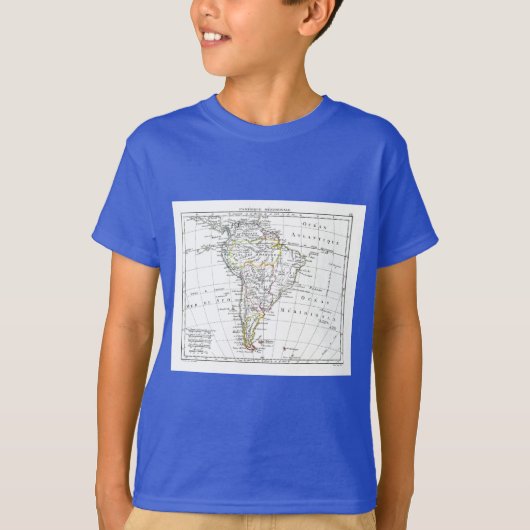 1806 Map - L'Amérique Méridionale T-shirt (Voorkant)