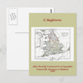 1806 Map - L'Angleterre Briefkaart (Voorkant / Achterkant)