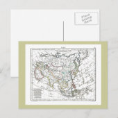 1806 Map - L'Asie Briefkaart (Voorkant / Achterkant)