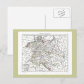 1806 Map - L'Empire d'Allemagne Briefkaart (Voorkant / Achterkant)