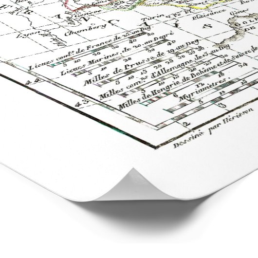 1806 Map - L'Empire d'Allemagne Poster (Hoek)