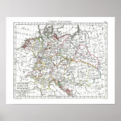1806 Map - L'Empire d'Allemagne Poster (Voorkant)