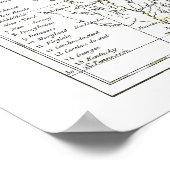 1806 Map - Les Etats Unis d'Amrique Poster (Hoek)