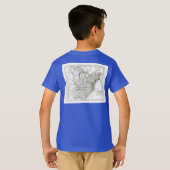 1806 Map - Les Etats Unis d'Amrique T-shirt (Achterkant volledig)