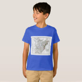 1806 Map - Les Etats Unis d'Amrique T-shirt (Voorkant volledig)