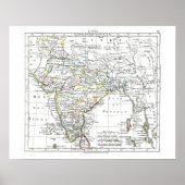 1806 Map - L'Inde Poster (Voorkant)