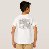 1806 Map - L'Italie (Nord) T-shirt (Achterkant volledig)