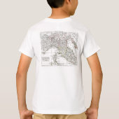 1806 Map - L'Italie (Nord) T-shirt (Achterkant)