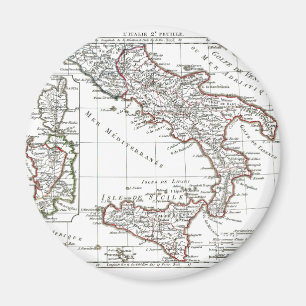 1806 Map - L'Italie (Sud) Magneet