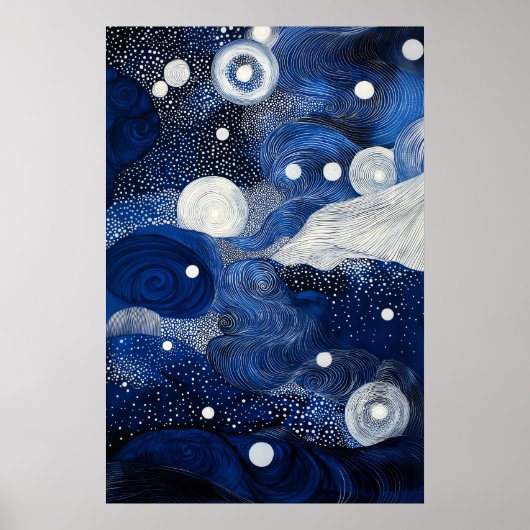 1807 Cosmic Surrealist Dreamscape Poster (Voorkant)