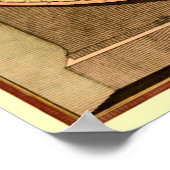 1808 Kapitein Cook's Wereldkaart met twee halve ma Poster (Hoek)