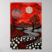 1809 Cosmic Surrealist Dreamscape Poster (Voorkant)