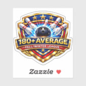 180+ Bowling Gemiddelde | Herfst / Winter Competit Sticker (Vel)