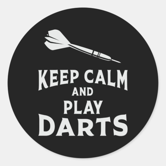 180 darts dartboard houden kalm grappig cadeau ide ronde sticker (Voorkant)
