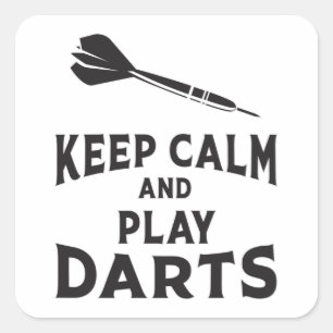 180 darts dartboard houden kalm spel grappig cadea vierkante sticker