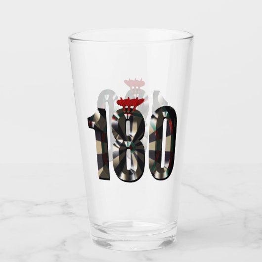 180 in 3D: de ultieme dartsdimensie Glas (Voorkant)