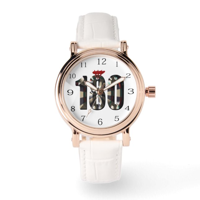 180 in 3D: de ultieme dartsdimensie Horloge (Voorkant)