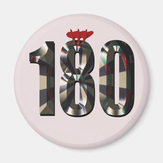 180 in 3D: de ultieme dartsdimensie Magneet (Voorkant)
