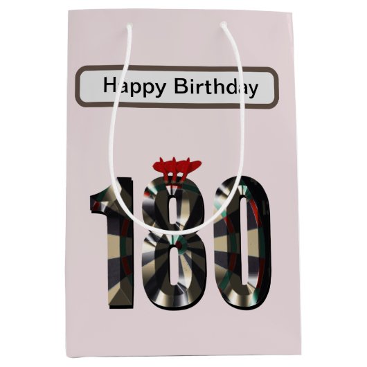180 in 3D: de ultieme dartsdimensie Medium Cadeauzakje (Voorkant)