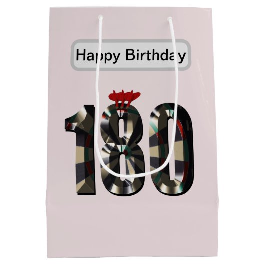 180 in 3D: de ultieme dartsdimensie Medium Cadeauzakje (Achterkant)