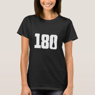 180 kunstkleppen Retro Dartist Dart Throwing T-Shi T-shirt