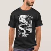 180SX zwart-wit Klassiek T-shirt (Voorkant)