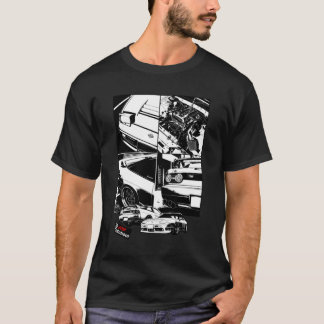 180SX zwart-wit Klassiek T-shirt
