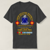 180th Infantry Regiment 45th ID Battle Pork Chop H T-shirt (Design voorkant)
