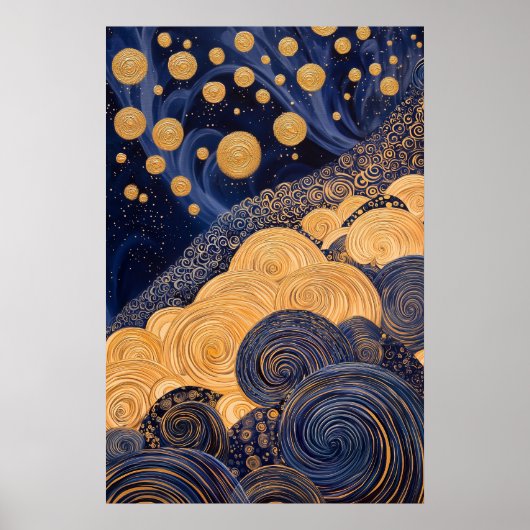 1810 Cosmic Surrealist Dreamscape Poster (Voorkant)