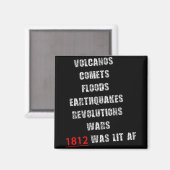 1812 America War New Madrid Earthquake Comet Mud F Magneet (Voorkant / Achterkant)