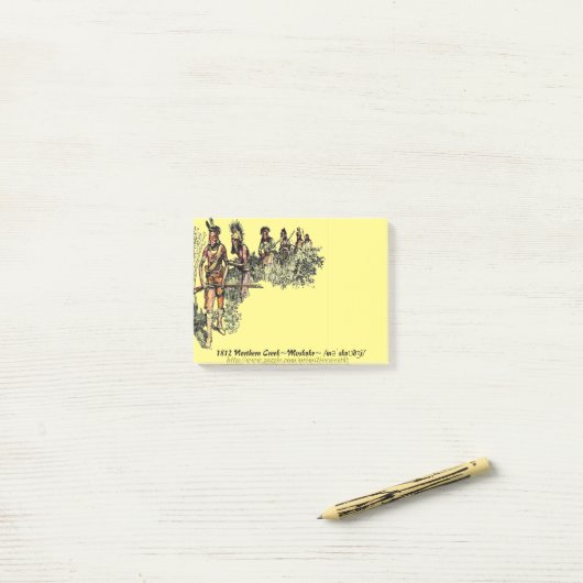 "1812 Mvskoke Warriors" Post-it® Notes (Op bureau)