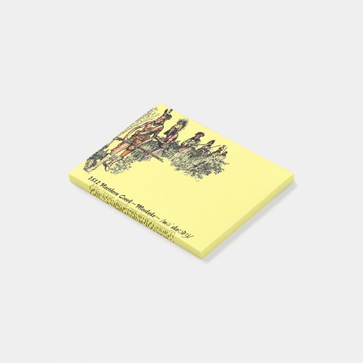 "1812 Mvskoke Warriors" Post-it® Notes (Schuin)