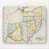 1812 Ohio Map Mousepad Muismat (Voorkant)