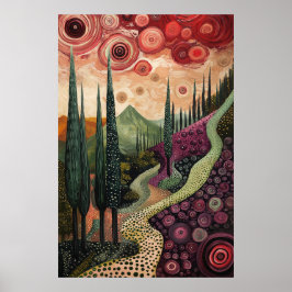 1813 Cosmic Surrealist Dreamscape Poster