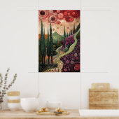 1813 Cosmic Surrealist Dreamscape Poster (Keuken)