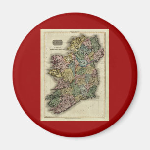1813 Ireland Map van John Pinkerton Magneet