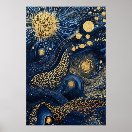 1814 Cosmic Surrealist Dreamscape Poster (Voorkant)